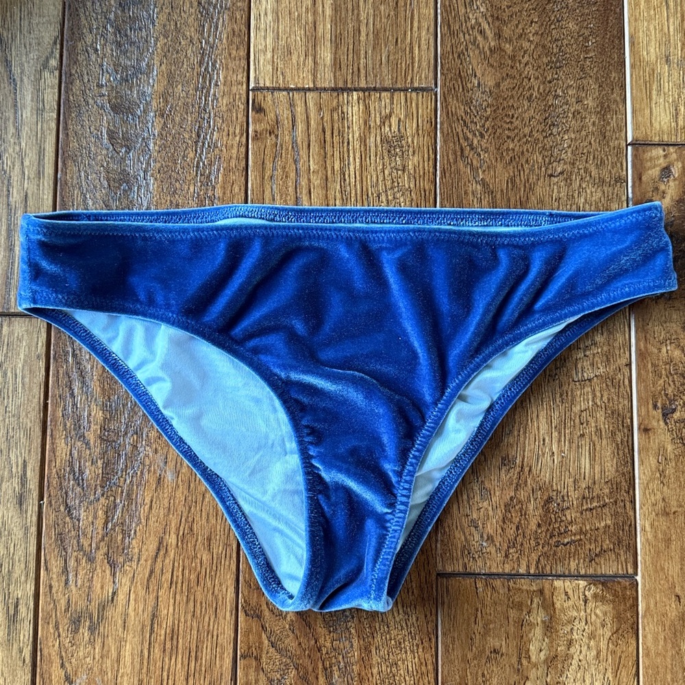 Blue Velvet Bikini Bottom